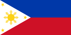 The flag for the Philippines