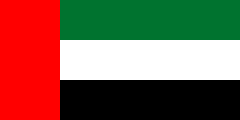 The flag for the United Arab Emirates