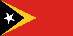 The flag for Timor-Leste