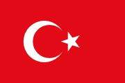 The flag for Turkey
